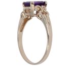 9ct Yellow Gold Amethyst Single Stone Ring
