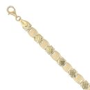 18ct Yellow Gold Patterned Fancy Bracelet 7"