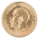 1915 George V Large Head Australia Half Sovereign Coin