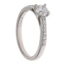 Platinum 0.60ct Brilliant Cut Diamond Solitaire Ring