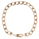 9ct Yellow Gold Curb Bracelet 7.5"
