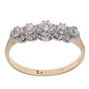 18ct Yellow Gold 0.55ct Brilliant Cut Diamond Five Stone Ring