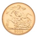 2008 Elizabeth II Fourth Portrait UK Full Sovereign Coin