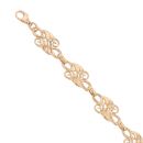 9ct Yellow Gold Tree of Life Bracelet 7"