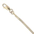 9ct Yellow Gold Cubic Zirconia and Sapphire Cluster Bracelet 7.5"
