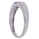 9ct White Gold Amethyst Single Stone Ring