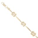 14ct Yellow Gold Fancy Bracelet 7"