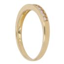 18ct Yellow Gold 0.15ct Diamond Half Eternity Ring