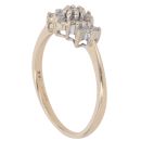 9ct Yellow Gold 0.25ct Brilliant Cut Diamond Cluster Ring