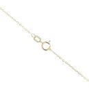Children's 14ct Yellow Gold Cubic Zirconia Cross And Heart Pendant And Chain 18"