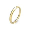 18ct Yellow Gold Traditional Court Wedding Band 2.5mm