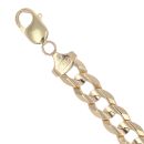 9ct Yellow Gold Curb Bracelet 8"
