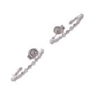 Sterling Silver Cubic Zirconia Hoop Earrings by Icesia