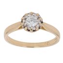 18ct Yellow Gold 0.30ct Brilliant Cut Diamond Solitaire Ring
