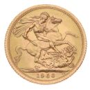1966 Elizabeth II First Portrait UK Full Sovereign Coin
