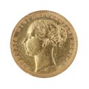 1878 Victoria Young Head Australia Full Sovereign Coin