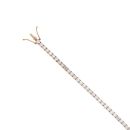 18ct Rose Gold 5.00ct Diamond Tennis Bracelet 6.5"