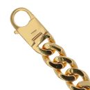 Sterling Silver Gold Plated Curb Bracelet 9"