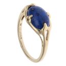 9ct Yellow Gold Lapis Lazuli Single Stone Ring
