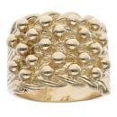 9ct Yellow Gold Five Row Keeper Ring