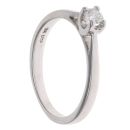 18ct White Gold 0.10ct Brilliant Cut Diamond Solitaire Ring