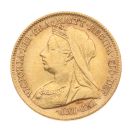 1900 Victoria Old Head UK Half Sovereign Coin