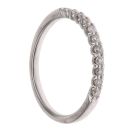 9ct White Gold 0.20ct Brilliant Cut Diamond Half Eternity Ring