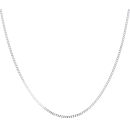 Silver Flat Curb Chain 24" By Icesia