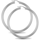 Mint Of London 925 Silver Polished Hoop Earrings