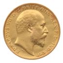 1908 Edward VII Large Head UK Half Sovereign Coin
