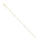 9ct Yellow and White Fancy Gold Bracelet