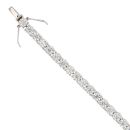 18ct White Gold 10.50ct Brilliant Cut Diamond Tennis Bracelet 7"