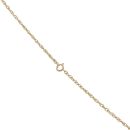 9ct Yellow Gold Fancy Pearl and Garnet Locket Pendant and Chain 20"
