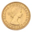 1964 Elizabeth II First Portrait UK Full Sovereign Coin