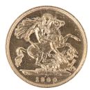 1900 Victoria Old Head UK Half Sovereign Coin