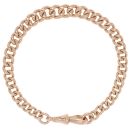 9ct Rose Gold Albert Bracelet 7.5"