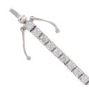 18ct White Gold 3.55ct Brilliant Cut Diamond Tennis Bracelet 7.5"