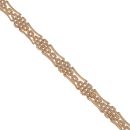 9ct Yellow Gold Brick Link Collarette 16"
