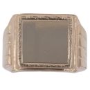 9ct Yellow Gold Square Signet Ring