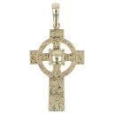 9ct Yellow Gold Celtic Patterned Cross Pendant