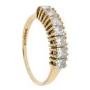 18ct Yellow Gold 1.25ct Princess Cut Diamond Eternity Ring