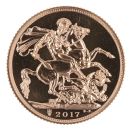 2017 Elizabeth II Fifth Portrait UK Full Sovereign Coin