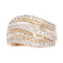 18ct Yellow Gold 1.00ct Brilliant And Baguette Cut Diamond Fancy Ring