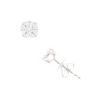 18ct White Gold 0.50ct Diamond Cluster Stud Earrings