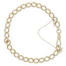 9ct Yellow Gold Albert Bracelet 9"