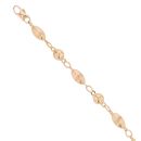 14ct Yellow Gold Beaded Bracelet 7"