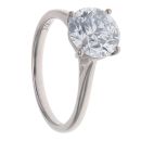 18ct White Gold 2.00ct Brilliant Cut Lab Grown Diamond Solitaire Ring