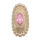 14ct Yellow Gold Pink Gemstone Ring