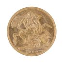 1909 Edward VII Large Head Australia Full Sovereign Coin