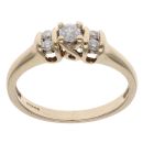 9ct Yellow Gold 0.20ct Brilliant Cut Diamond Ring